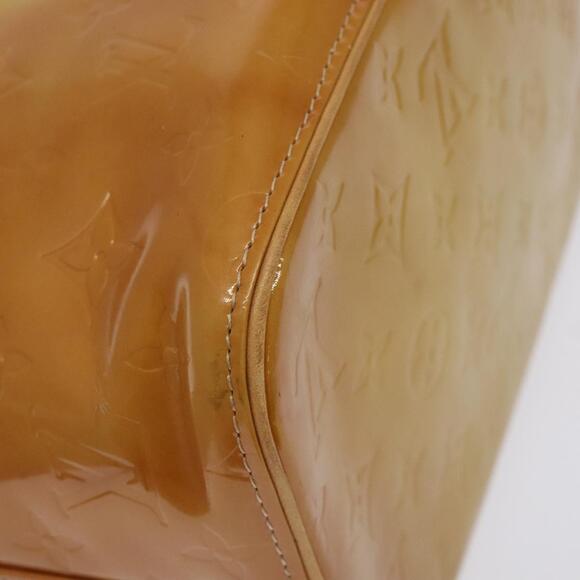 LOUIS VUITTON Monogram Vernis Houston Hand Bag Beige M91004 - Picture 9 of 16